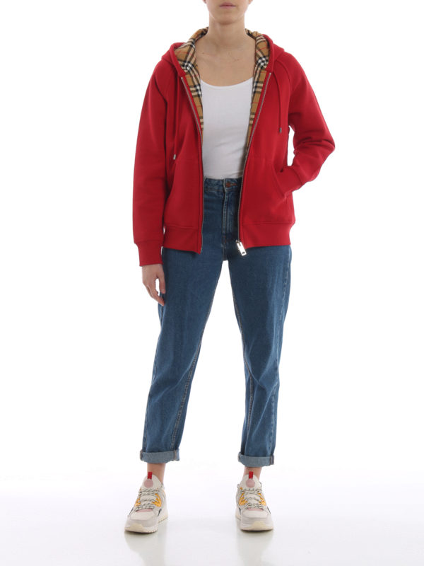 BURBERRY: Sweatshirts und Pullover online - Sweatshirt - Rot