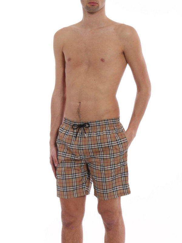 BURBERRY: Badeanzüge und Badehosen online - Badehose - Beige