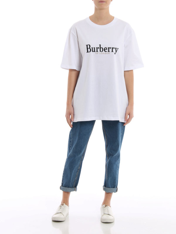 BURBERRY: T-shirts online - T-Shirt - Weiß