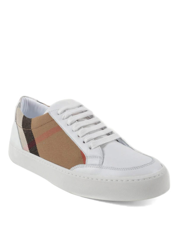 BURBERRY: スニーカー online - Leather sneakers