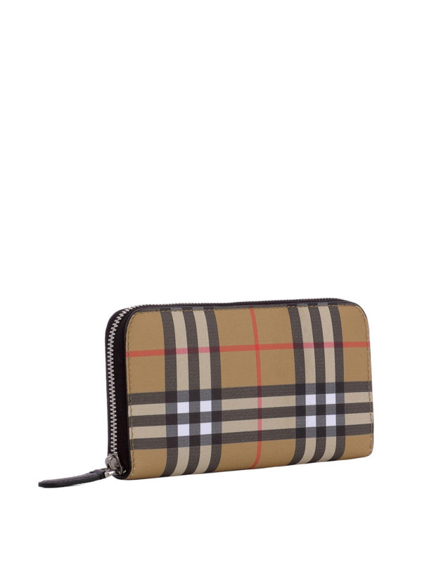 BURBERRY: Carteras y monederos online - Vintage Check - Beis