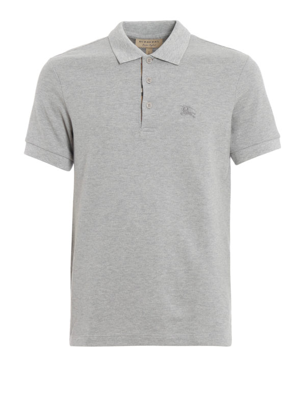 BURBERRY: Poloshirts - Poloshirt - Hellgrau