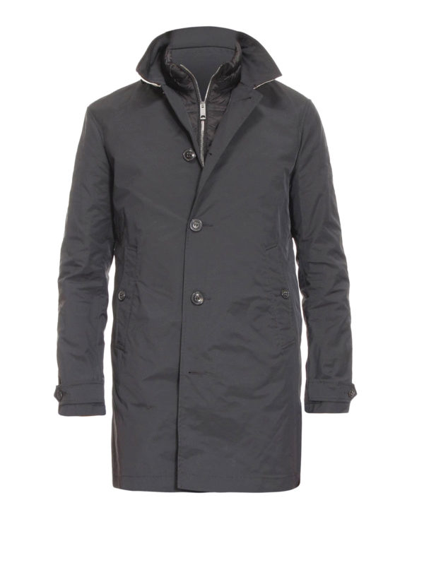 BURBERRY: cappotti corti - Impermeabile con gilet imbottito