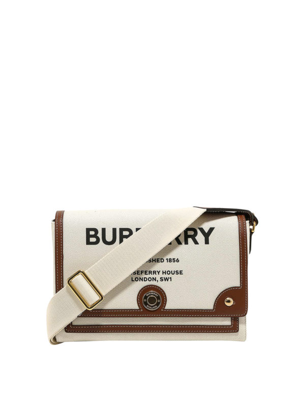 BURBERRY: Schultertaschen - Schultertasche - Creme