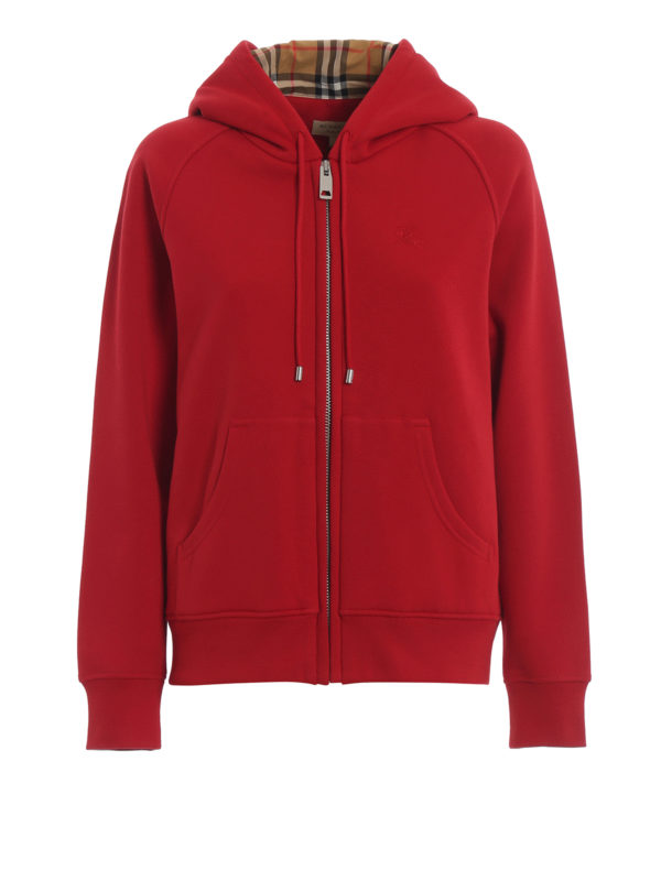 BURBERRY: Sweatshirts und Pullover - Sweatshirt - Rot