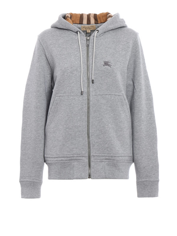 BURBERRY: Sudaderas y suéteres - Sudadera - Gris