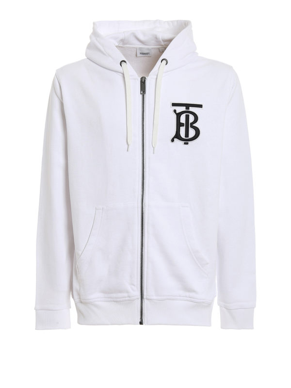 BURBERRY: Sudaderas y suéteres - Sudadera - Blanco