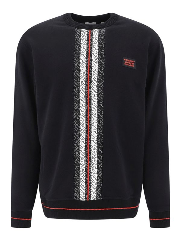 BURBERRY: Sweatshirts & Sweaters - Monogram print sweatshirt