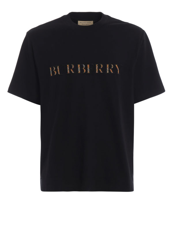 BURBERRY: T-shirts - T-Shirt - Schwarz