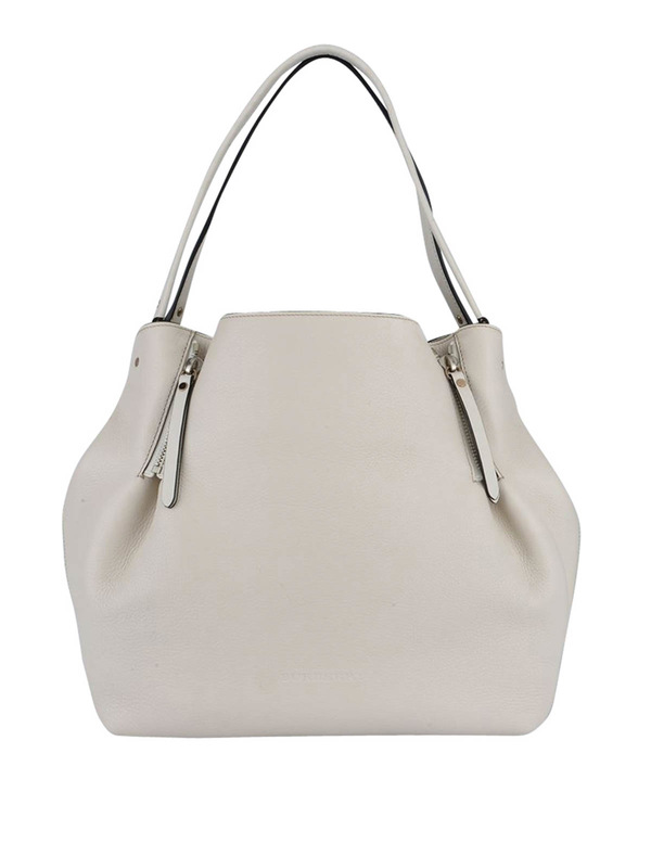 BURBERRY: Handtaschen - Maidstone leather and check tote
