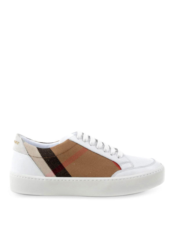 BURBERRY: スニーカー - Leather sneakers