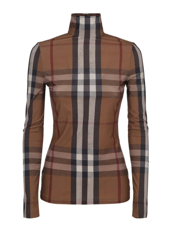 BURBERRY: Rollkragenpullover  und Polo-Ausschnitt - Rollkragenpullover - Tartan