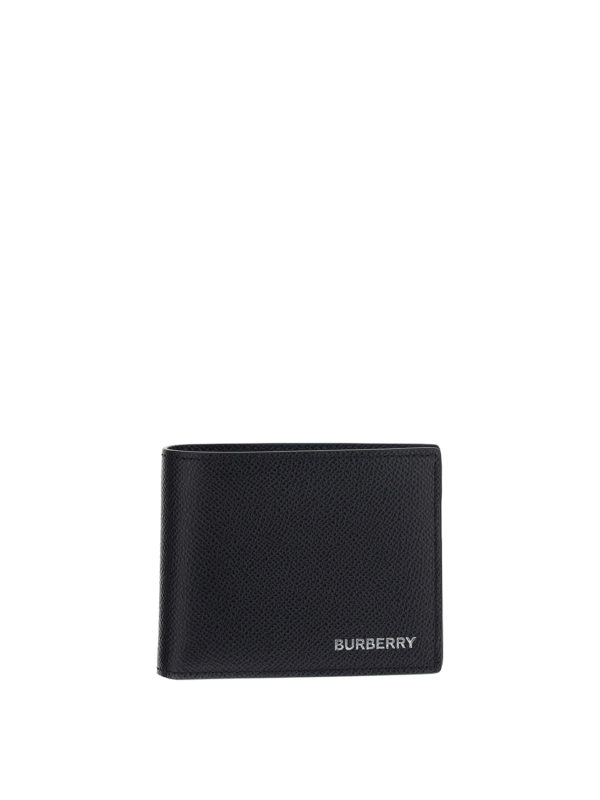 BURBERRY: wallets & purses - Hammered leather bifold wallet