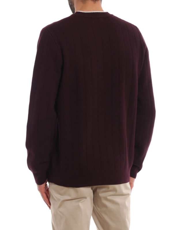 Rundhalspullover - Bordeaux shop online: FRED PERRY