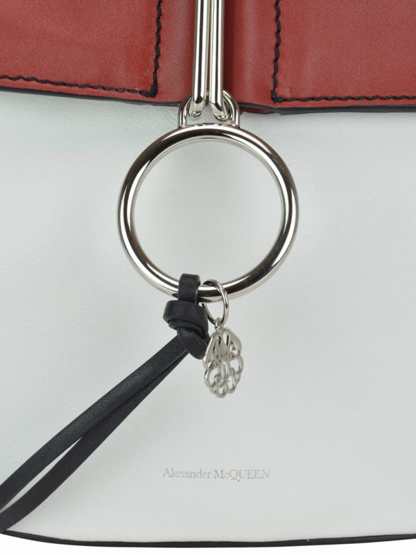 Pochette Butterfly in pelle shop online: ALEXANDER MCQUEEN