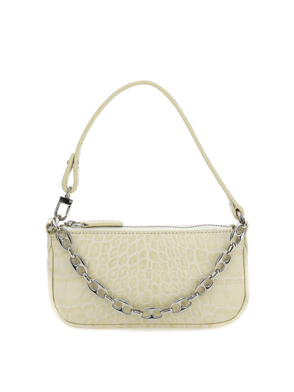 BY FAR: Schultertaschen - Schultertasche - Creme