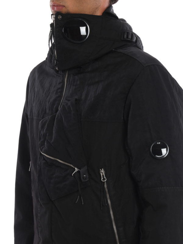C.P. COMPANY buy online Goggle 50 Fili black techno long jacket