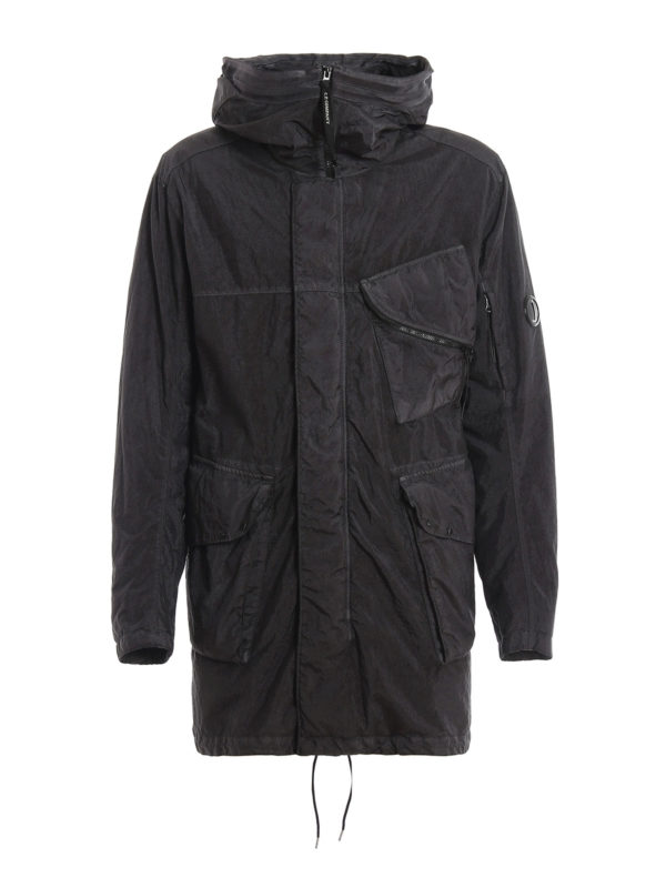 C.P. COMPANY: padded coats - Quartz hooded padded coat