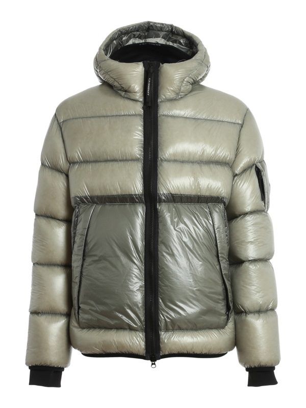 C.P. COMPANY: padded jackets - Semi-polished nylon puffer jacket