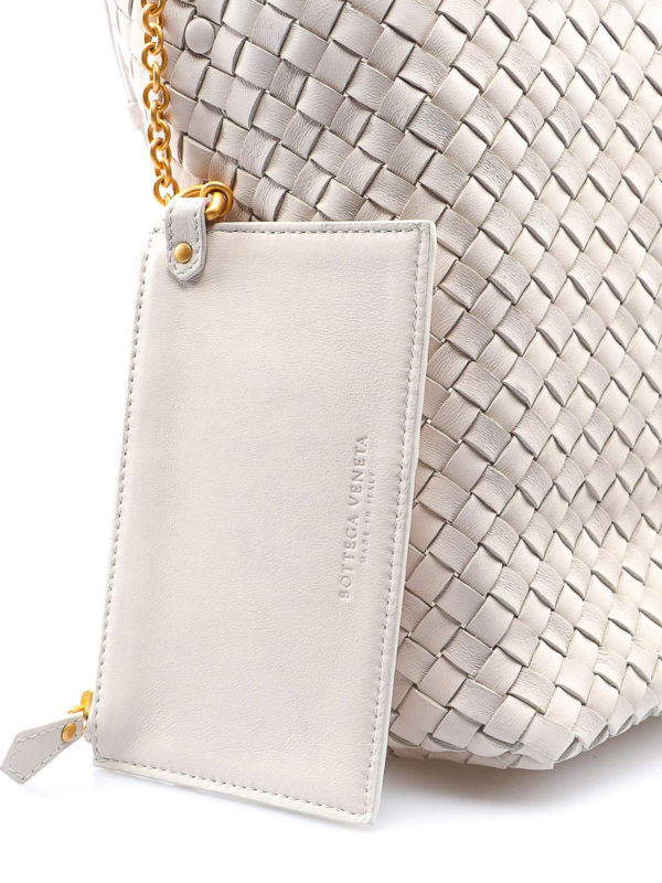 Bucket-Bag - Weiß shop online: BOTTEGA VENETA