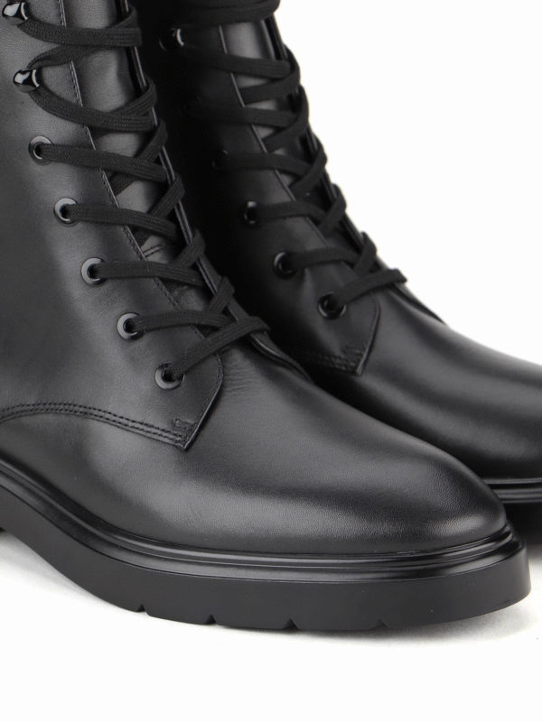 Calfskin combat boots shop online: Stuart Weitzman