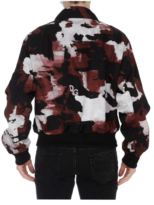 Camouflage bomber jacket shop online: DOLCE & GABBANA