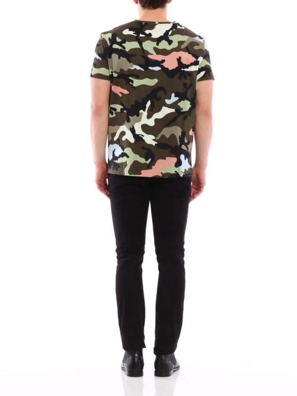 Camouflage T-shirt shop online: VALENTINO