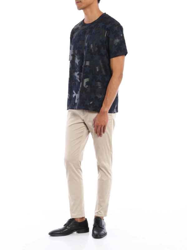 T-Shirt Fur Herren - Dunkelblau shop online: VALENTINO