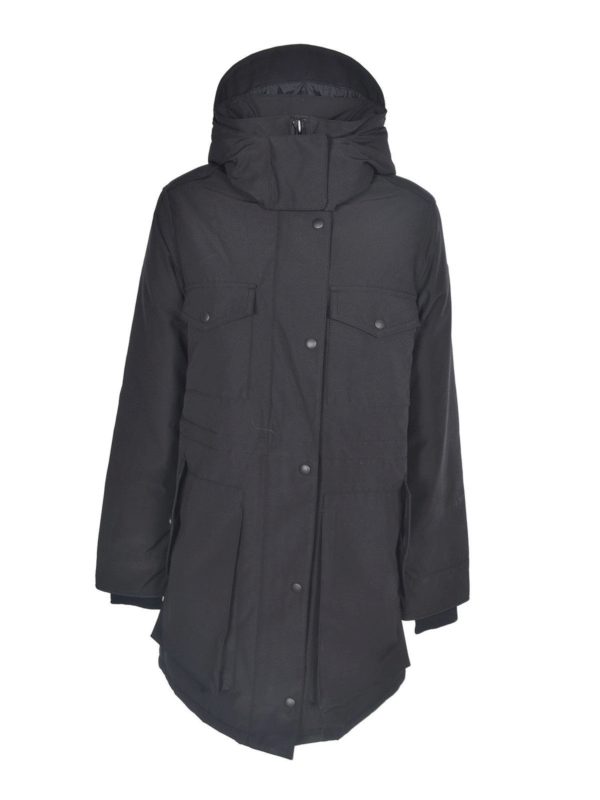 Canada Goose: Lange Daunenmäntel - Daunenmantel - Schwarz