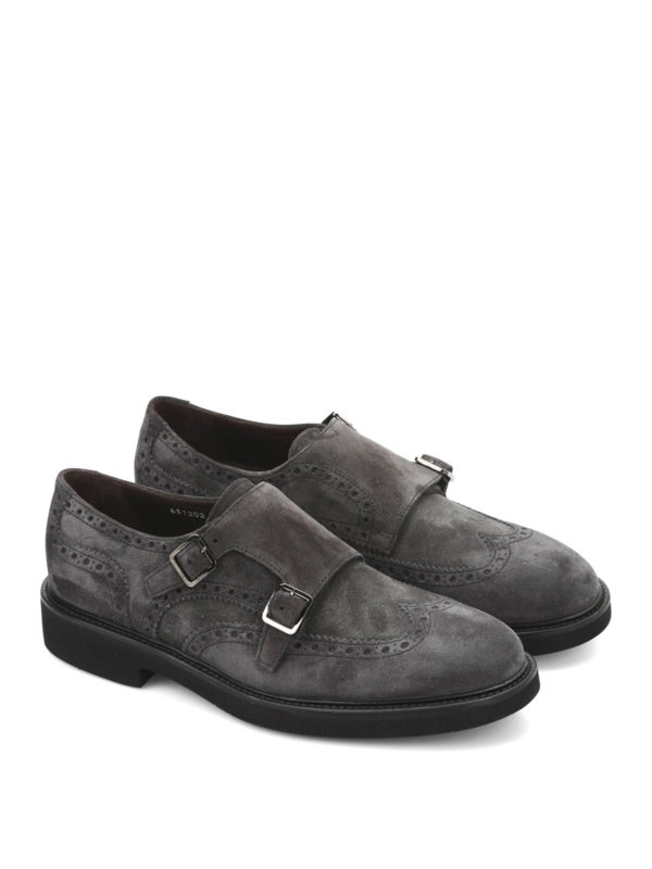 CANALI: Loafers & Slippers online - Suede monk-strap brogues
