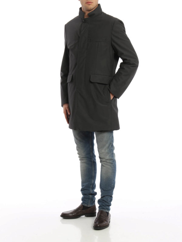 CANALI: short coats online - Reversible raincoat