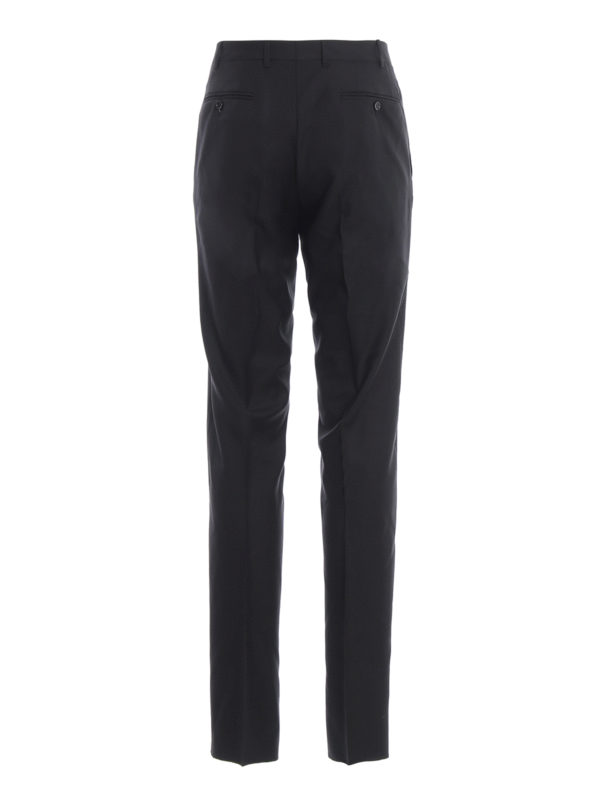 CANALI: Tailored & Formal trousers online - Black wool classic trousers