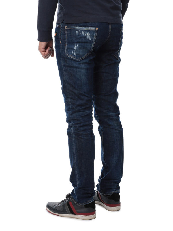 Canoe patch faded jeans shop online: DSQUARED2