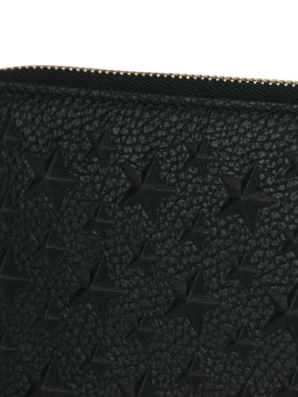 Carnaby embossed stars wallet shop online: JIMMY CHOO