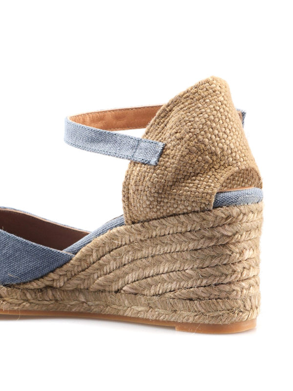 Castaner Carol denim high wedge espadrilles CAROLT6310