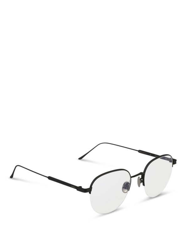 CARTIER: Glasses - Titanium half-frame optical glasses