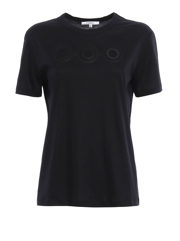 CARVEN: t-shirts - Laser cut T-shirt