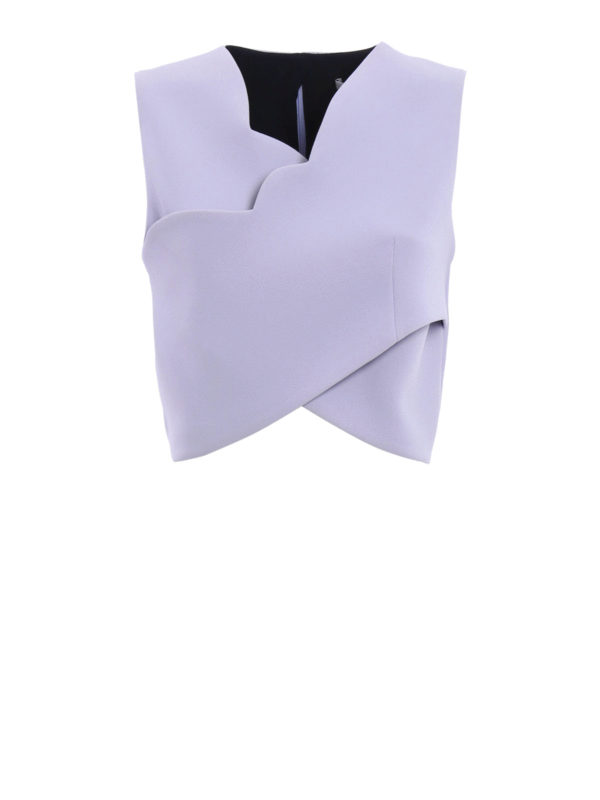 CARVEN: Tops & Tank tops - Cropped wrap top