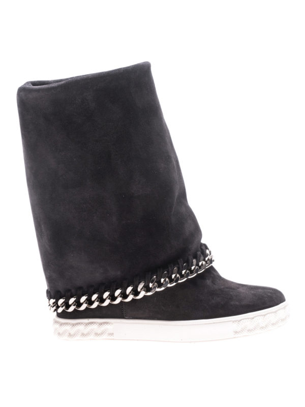 Casadei: boots - Reversible wedge boots