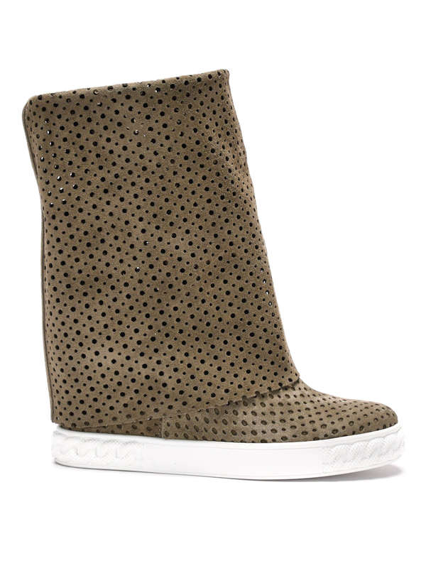 Casadei: Sneaker online - Sneaker Drilled - Dunkelgrün