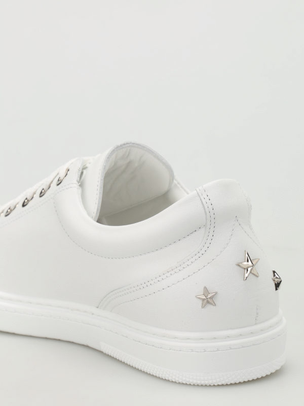 Cash low top leather sneakers shop online: JIMMY CHOO