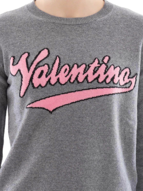 Rundhalspullover - Grau shop online: VALENTINO