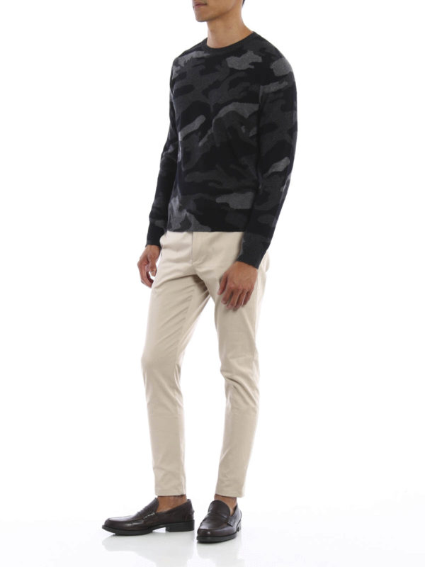 Cashmere camouflage sweater shop online: VALENTINO