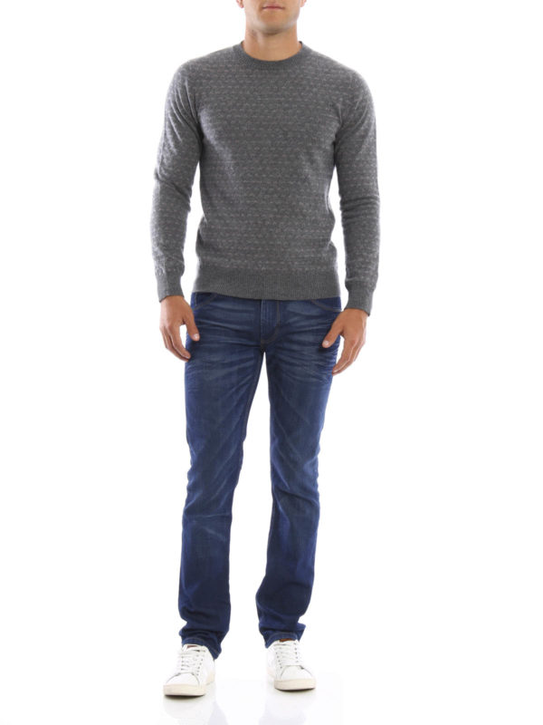 Cashmere crew neck sweater shop online: ELEVENTY