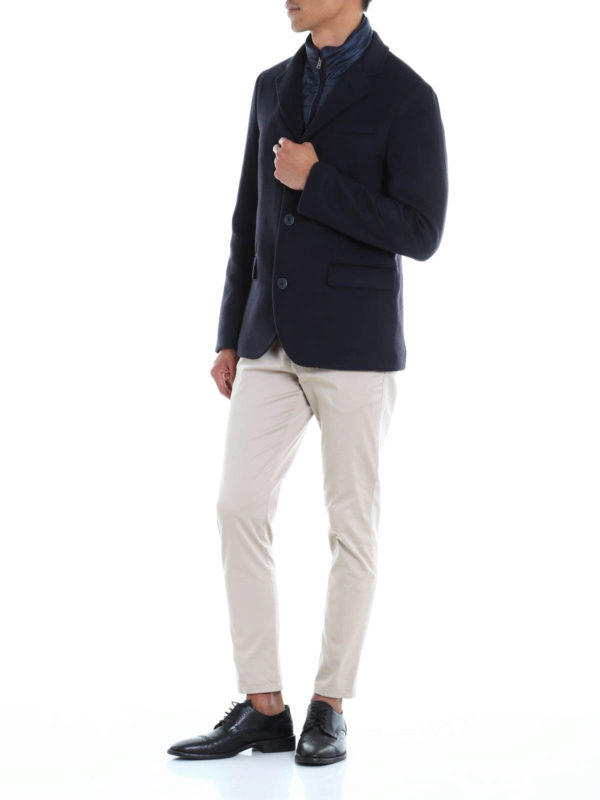 Cashmere padded blazer shop online: HERNO