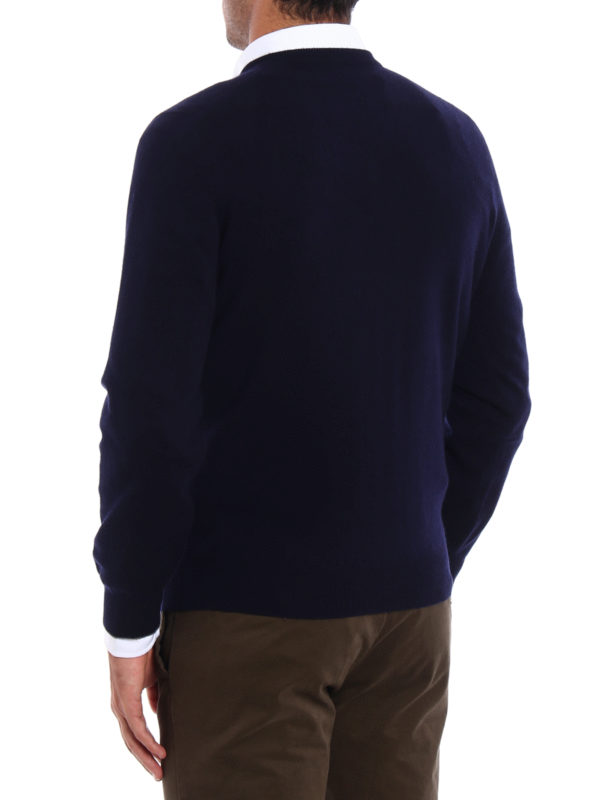 V-Pullover - Dunkelblau shop online: BRUNELLO CUCINELLI