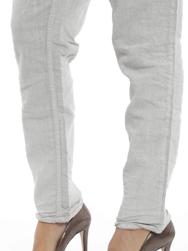 casual trousers shop online Tremoy drop crotch linen  pants
