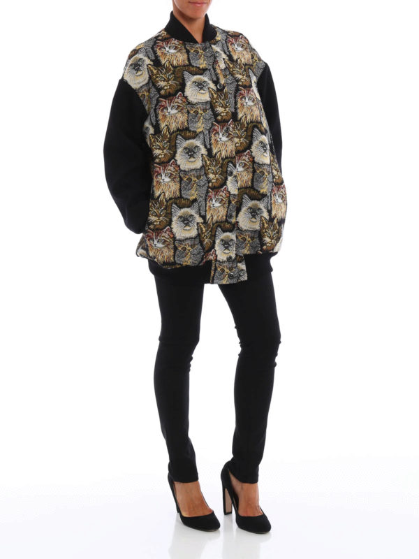 Cat Jacquard long jacket shop online: STELLA McCARTNEY
