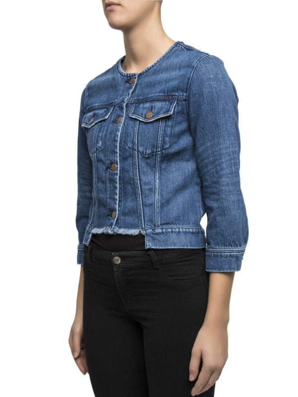 Catesby denim crop jacket shop online: J BRAND
