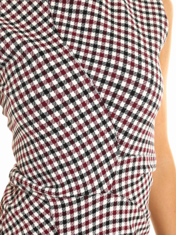 CELINE buy online Abito mini in cotone a quadretti